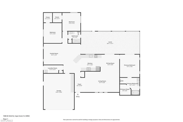 View of floor plan / room layout