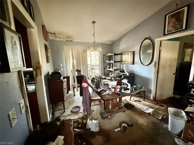 View of dining area