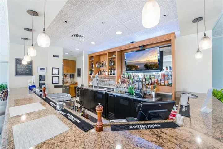 Bar at clubhouse
