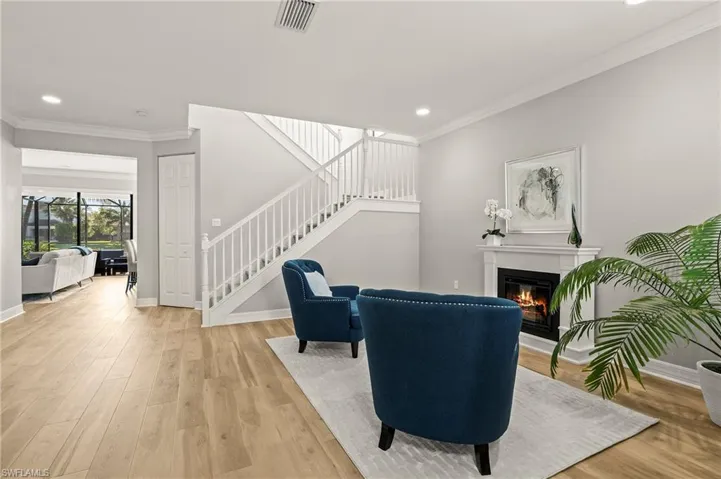 Living room & stairs