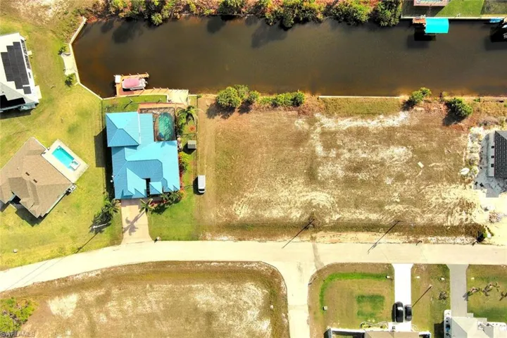 Drone / aerial view of a large body of water