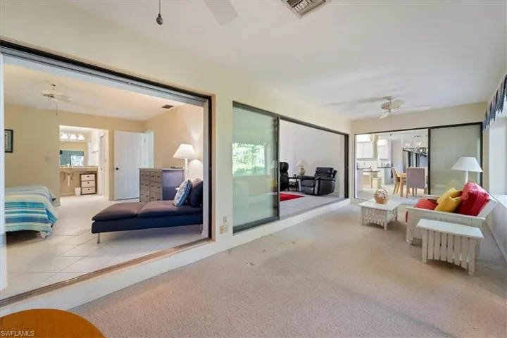 Sunroom with a healthy amount of sunlight