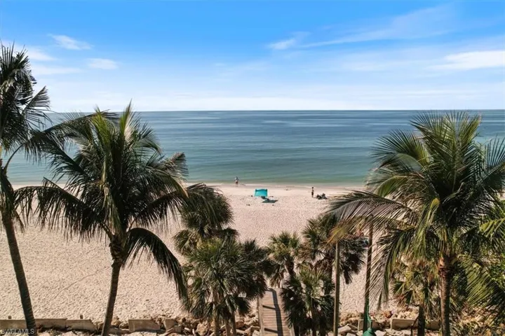 Property view of water featuring a view of the beach