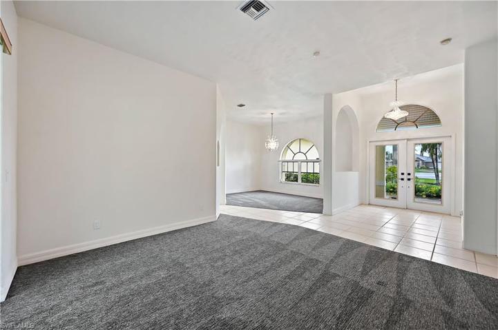 Looking to the formal living room from the formal dining room