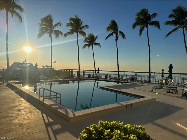 Relax in the sunshine in the newly updated river side pool.