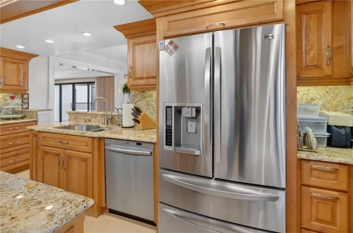 Top of the line stainless steel appliances