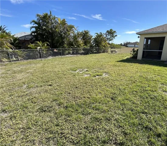 Tons of space in the backyard