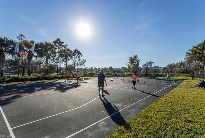 A morning pickleball game.