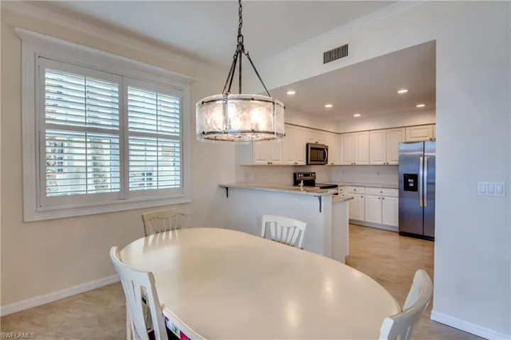 Dining area looking towards the kitchen