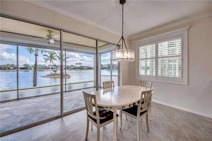 Dining Area with water views