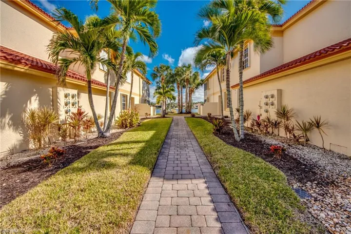 Paver walkway to the front door