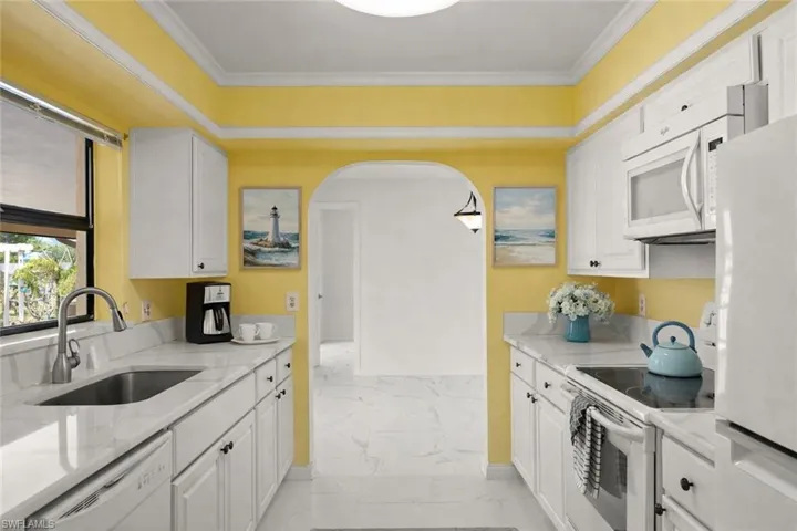Virtually staged kitchen