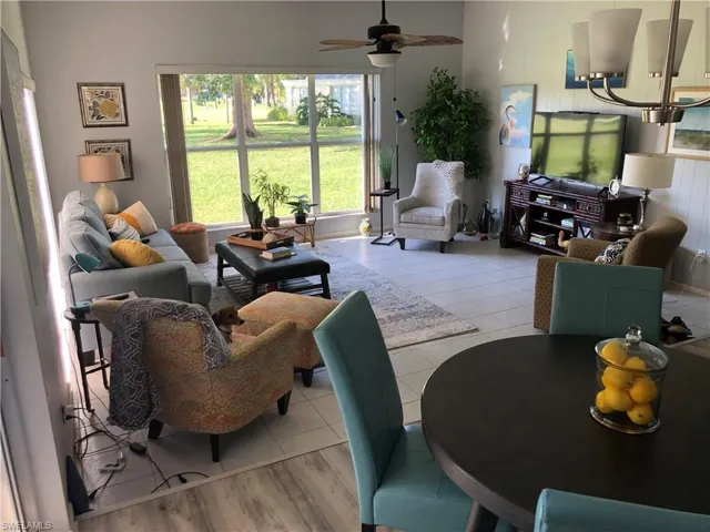 Living room view from kitchen