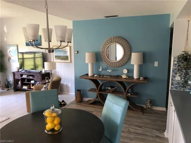 Entry way/feature wall and dining