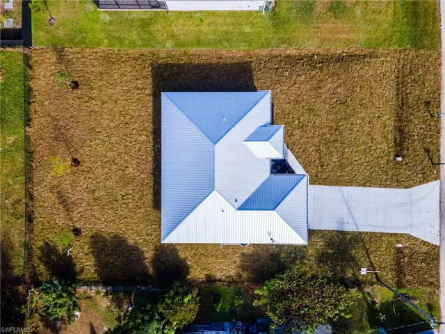 View from above of property