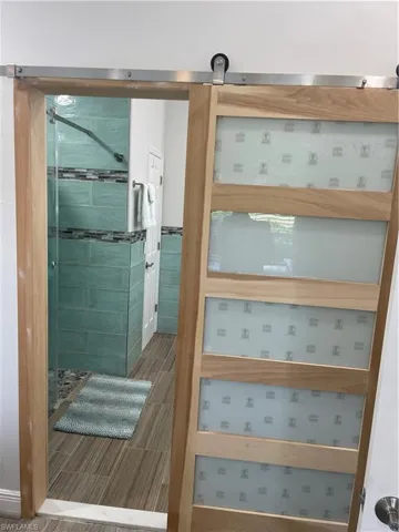 Barn Door To Owners Bath