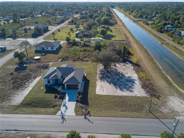 Drone / aerial view of a nearby body of water