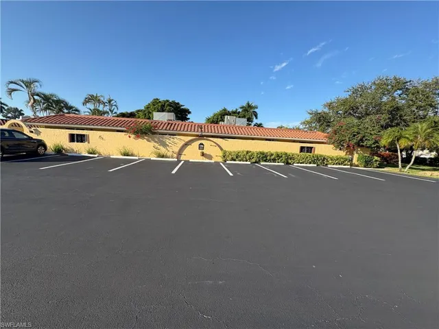 View of uncovered parking lot