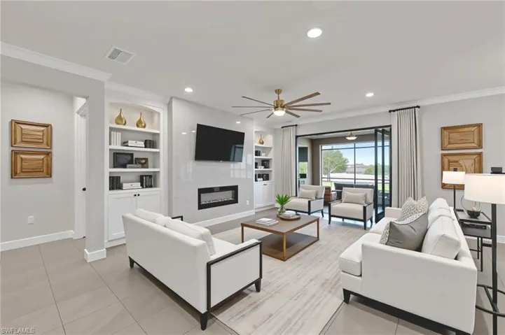 AI Staged Living Room