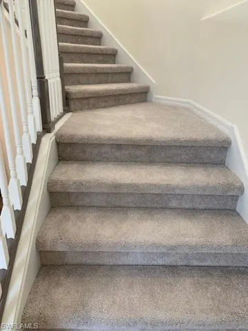View of stairway from Front door.