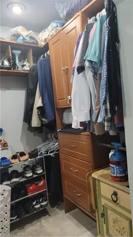 View of spacious closet