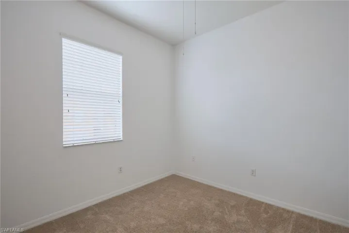 Carpeted spare room featuring plenty of natural light