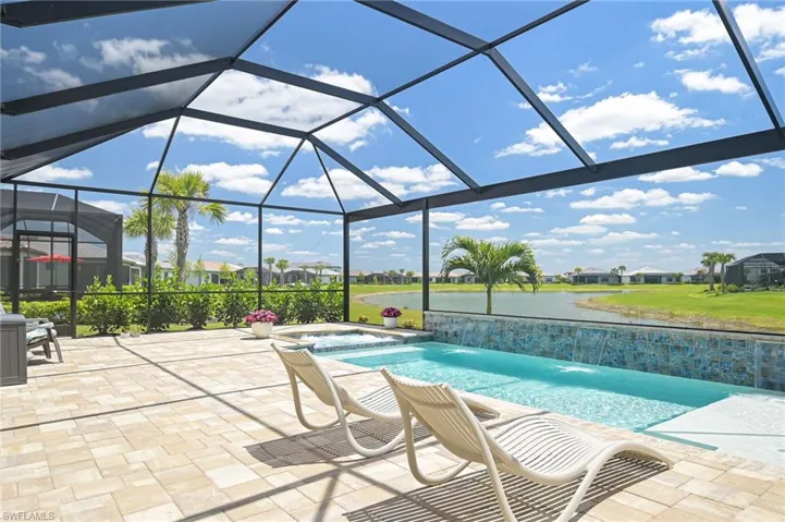 POOL  WATHER FALL AND  POND VIEW
