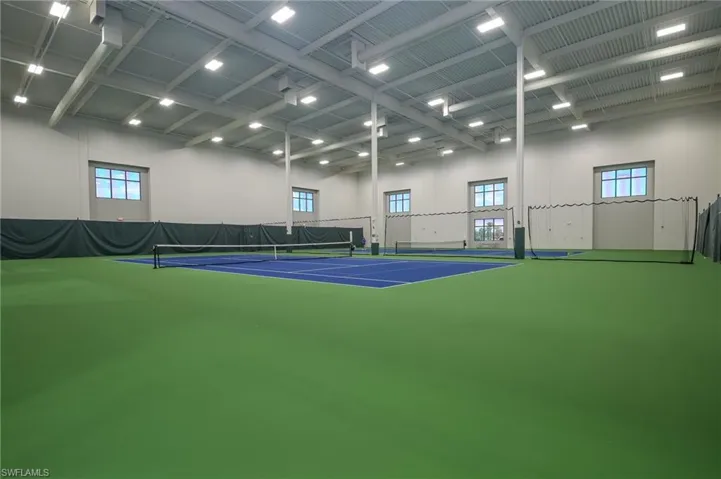 INDOOR TENNIS BALL COURTS
