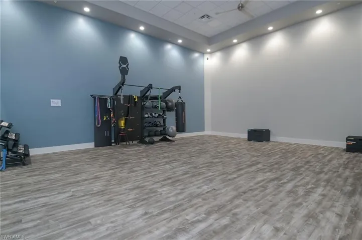 SMALLER WORKOUT AREA