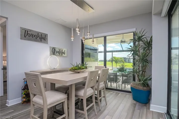 LARGE DINNING AREA WITH GREAT VIEWS