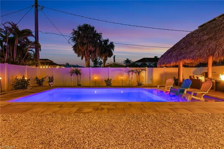 View of pool with a patio, a fenced in pool, and a fenced backyard
