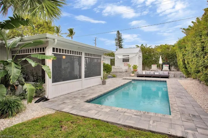 Backyard Pool in Naples Paradise