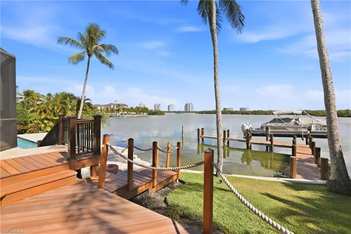 Dock with boat lift