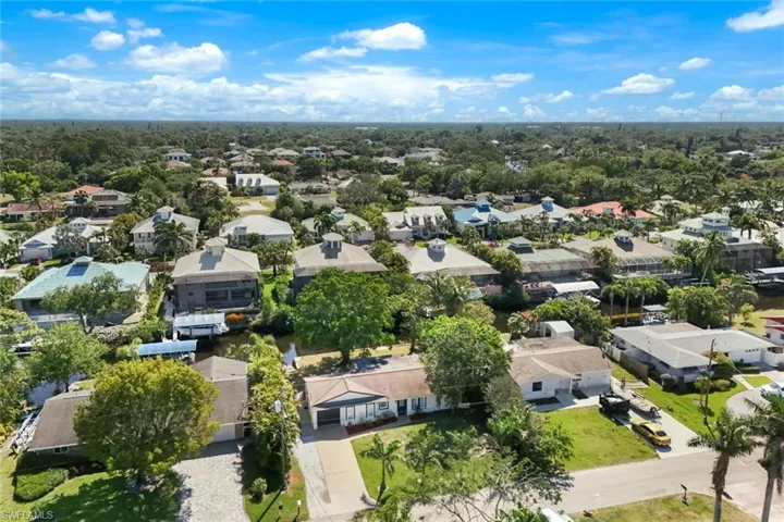 Aerial view of the home.