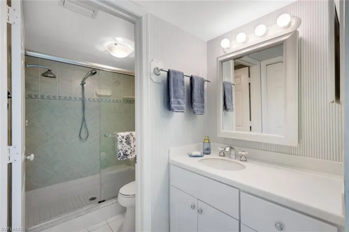 Featuring a new vanity