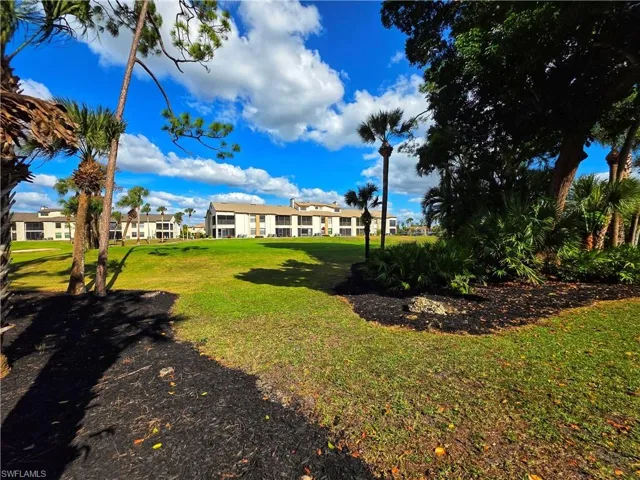 View of grassy yard