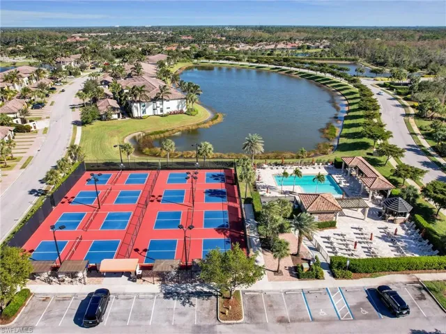 Aerial View - Trevi Satellite Pool & Pickleball Courts for Trevi