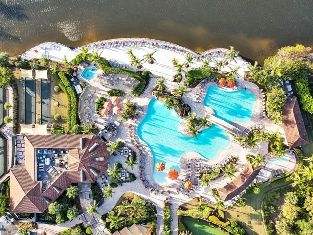 Aerial View - Villa Rilassare and Pool Area