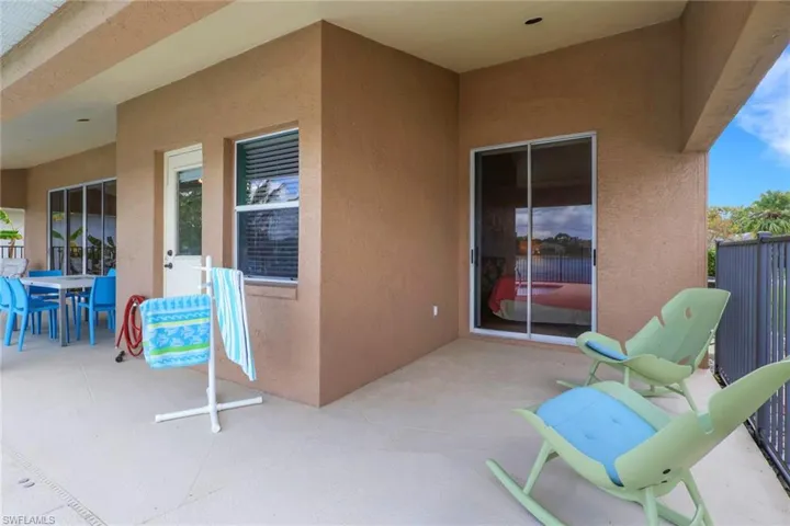 Walk out patio from primary bedroom