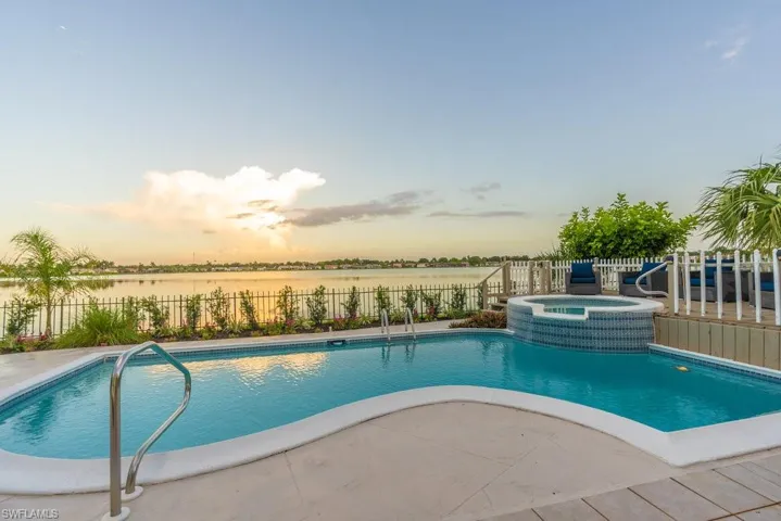 Enjoy the changing sky reflected in the water as the sun sets!
