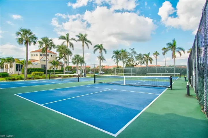 View of tennis court