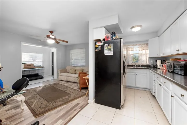Kitchen and living room