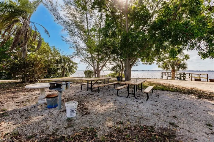 View of home's community with a water view
