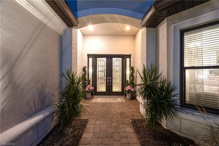Doorway to property with french doors