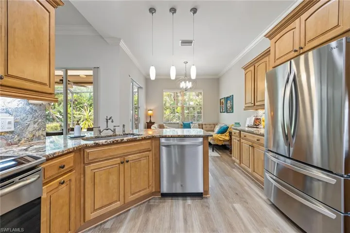 Looking toward sitting area/breakfast nook.