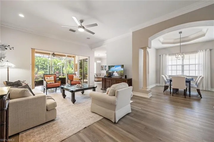 Open floor plan with 12' ceilings! LVP flooring throughout!