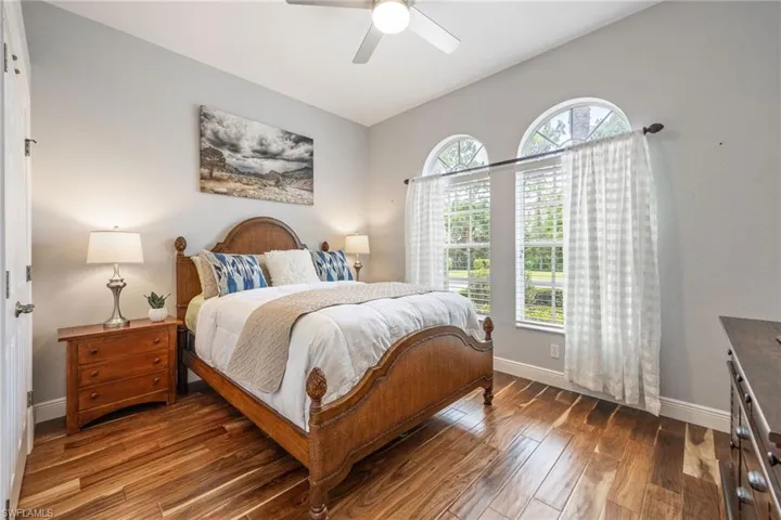 Guest Bedroom is at the front of the home