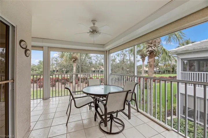 Separate area for morning breakfast overlooking golf course!