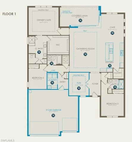 Floor plan with structurals