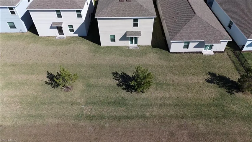 View from above of property